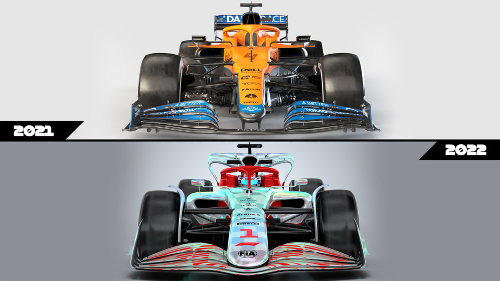 ANALYSIS Comparing the key differences between the 2021 and 2022 F1 car designs Formula 1®
